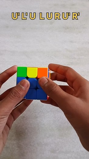 How to solve Rubik's cube second layer in 2 second #cube #short #viral