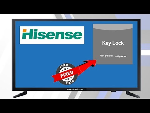 How to Unlock Hisense TV Key Lock Without Remote | Hisense TV Service Menu Codes & Factory Reset