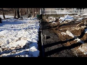 Retaining Wall - Geo Grid Installation