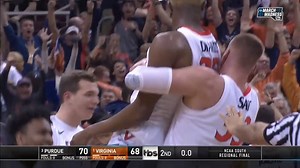 91K views · 1K reactions | One of the GREATEST #MarchMadness games EVER!  Mamadi Miracle  Carsen Edwards 10 threes  Guy + Jerome = 49pts  Carsen Edwards set single-Tournament record for threes with 28 #OTD: Virginia Men's Basketball & Purdue Men's Basketball put on a SHOW!  | March Madness Men's Basketball | Facebook