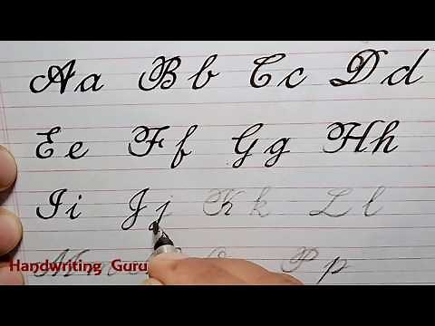 Cursive writing worksheets from a to z | Cursive writing for beginners from A to Z | Worksheets -5