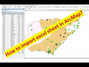 How to add excel sheet in ArcGIS?