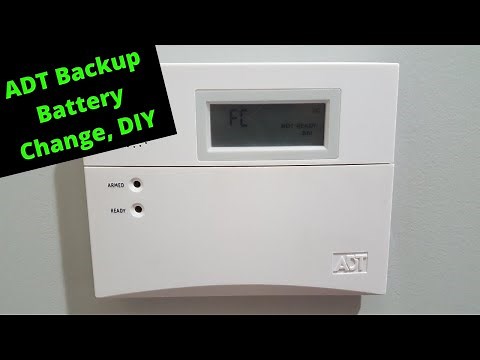 How To Change ADT Alarm Backup Battery, DIY