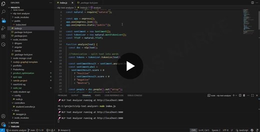 Building a Mini NLP Text Analyzer in Node.js | Shreyas N. posted on the topic | LinkedIn