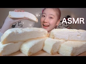 ASMR Crepe Cake【咀嚼音/Mukbang/Eating Sounds】