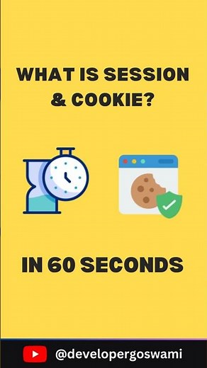Session & Cookies Explained in 60 Seconds! 🍪💻