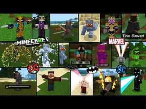 🔥MARVEL AND DC SUPERHEROES MOD FOR MINECRAFT PE 😍| MCPE (1.21+)
