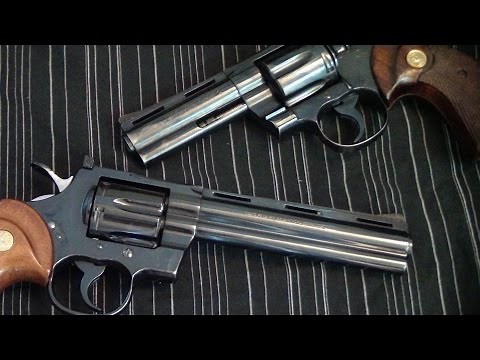 How to remove the cylinder from a Colt python.