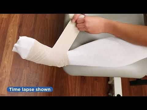 Lymphedema wrapping - leg, solo