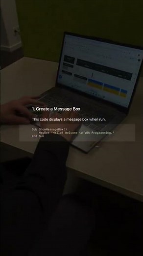 🚀 3 Easy VBA Codes for Excel Beginners | Start Automating Today! #shortsvideo