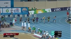 5.4K views · 165 reactions | ANOTHER ONE … Namibia’s Johannes Nambala claimed the IPC Athletics World Championships men’s T13 100m bronze, finishing behind winner Jason Smyth of Ireland and Australian Chad Perris in Dubai on Wednesday evening. Nambala now has two medals after winning the 400m on Saturday. Video: Balls.ie | The Namibian | Facebook