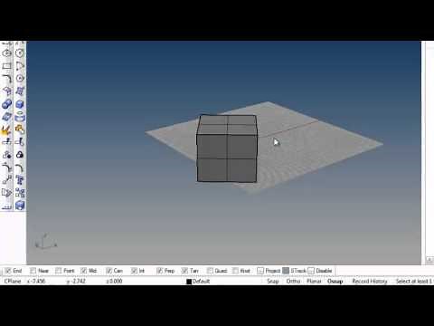 Tutorial Rhinoceros base: ruotare un oggetto in 2dimensioni e in tre dimensioni