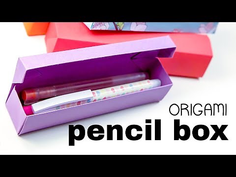 Origami Pencil Box Tutorial - DIY - Paper Kawaii