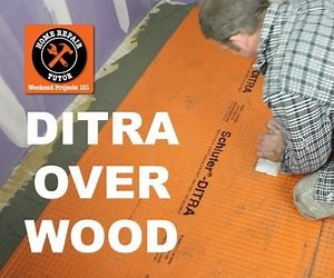 Install DITRA on a Wood Subfloor (stop Cracked Tiles)