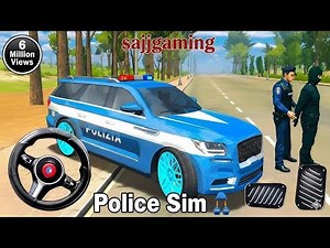 🔥Police Car Simulator 3D 🚓 |Epic Police Chase & Crime City Patrol |Realistic Android Gameplay 2025