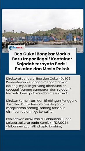 Bea Cukai Amankan Impor Ilegal yang Disamarkan sebagai Sajadah Berisi Pakaian dan Mesin Rokok