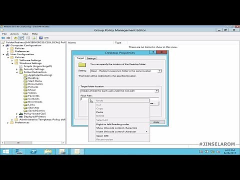 Folder Redirection on Windows Server 2012 R2