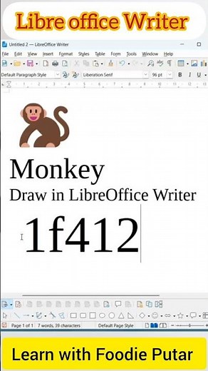 LibreOffice Writer Tricks Using Draw Monkey! #libre #tricks #writer