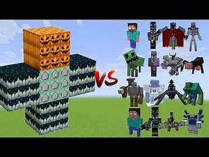 ALPHA MUTANT WARDEN VS All Minecraft Bosses, Herobrine, Mutant Skeleton