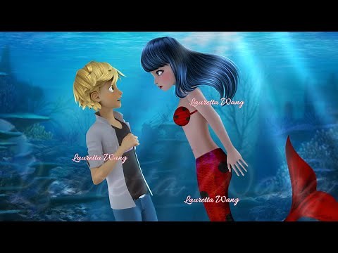 Miraculous Ladybug Mermaid Marinette | Adrienette underwater scene edit
