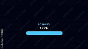 Loading progress bar loop animation Stock Video