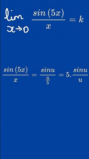 Continuity Trick in Limits | sin(5x)/x Problem Solved in 1 Minute! #shorts #math”