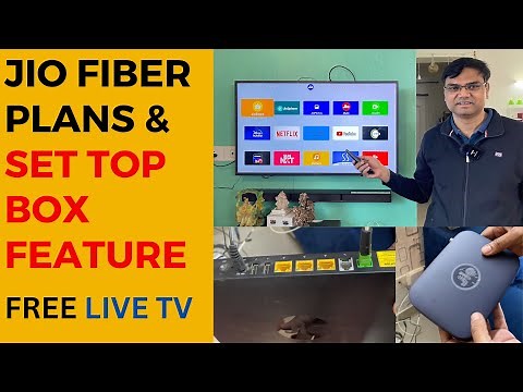 Jio fiber plans in hindi 2023 | watch 550+ live tv channels free in jio tv set top box | air fiber