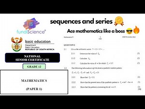 Sequences and Series (Grade 12) Part 1: Sequences