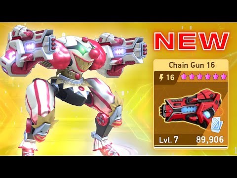NEW WEAPON Chain Gun 16 with Panther - Mech Arena