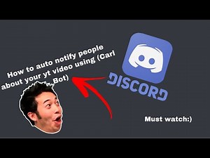 Carl bot auto YouTube notification discord| live/upload ping!