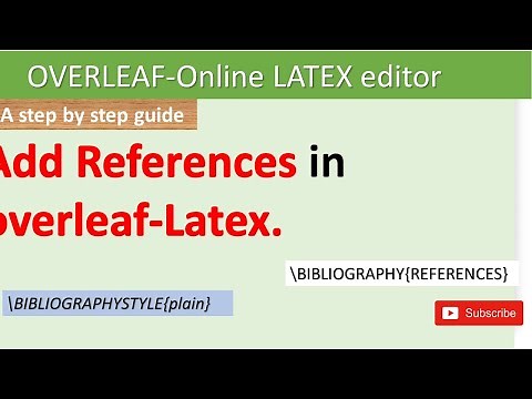 How to insert references in Overleaf