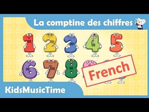 NumberSong 1-10 in French/La comptine des chiffres/La chanson des nombres/Learning Numbers in French