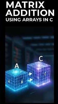 Matrix Addition Using Array in C | Step by Step Guide 🚀| #matrixmultiplication #CProgramming #LearnC