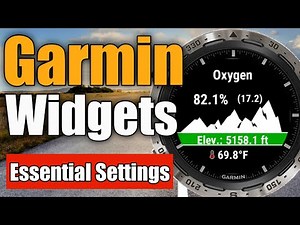 Garmin Widgets MUST HAVE setup