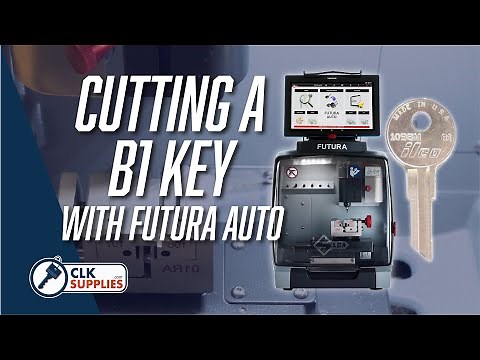 Automatic Key Cutting Machine : Silca Futura Auto - How To Cut A B1 Key Blank