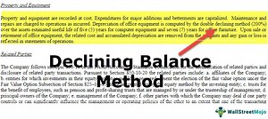 Declining Balance Method of Depreciation (Examples)