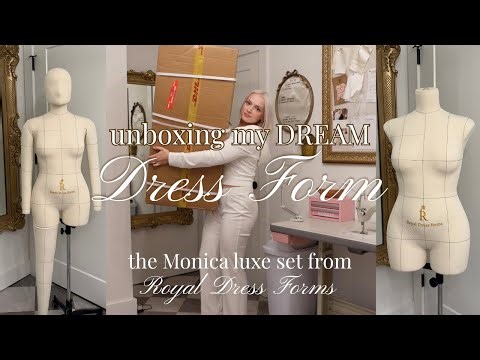 unboxing my DREAM dress form from Royal Dress Forms!
