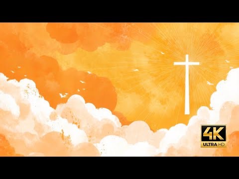 Radiant Sunrise Cross Loop | Copyright Free Church Background | Easter VJ Loop