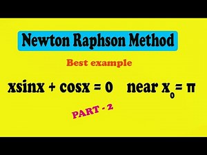 How to solve Newton Raphson method example step by step (PART-2)
