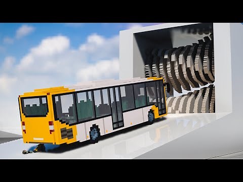 Cars vs Vertical Shredder | Teardown