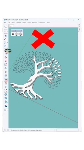 Turn the famous Tree of Life into a 3D model inside SketchUp 🌳