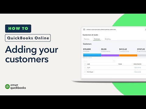 How to add customers in QuickBooks Online