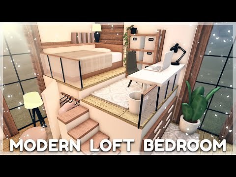 Bloxburg - Modern Loft Bedroom Speedbuild | Roblox Room Ideas/Build