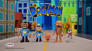 Dog Man Movie Action Figures Multipack Set, Includes 2.5 Inch Scale Figures - Inspired by The Dog Man Movie Toys, Lil Petey, Petey, Chief, and Flippy!