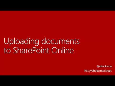 Uploading documents to SharePoint Online
