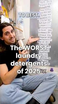 Worst Laundry Detergents of 2025 #cleantok