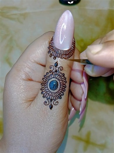 Simple Finger Mehndi Design Tutorial