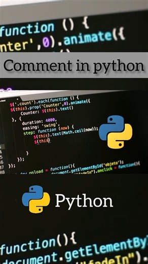comment in python 🐍#python #comments #shorts #pythonprogramming #pythontutorial #pythonforbeginners