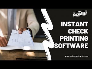 Instant Check Printing Software