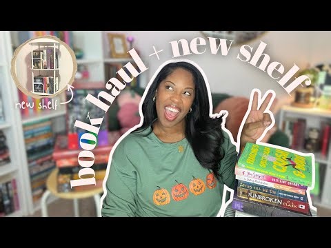New Bookshelf and Cozy Book haul 📖🛍️✨